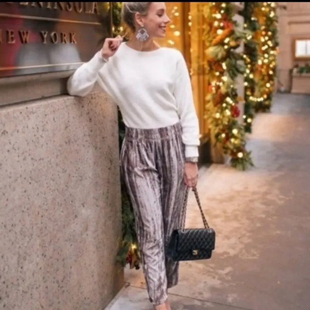 NWT Anthropologie Tina Jo Velvet Trousers Size S - Picture 2 of 8